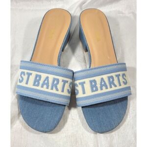 Fashion Nova Women's Take You On A Trip To St Barts Heels - Blue - 6.5